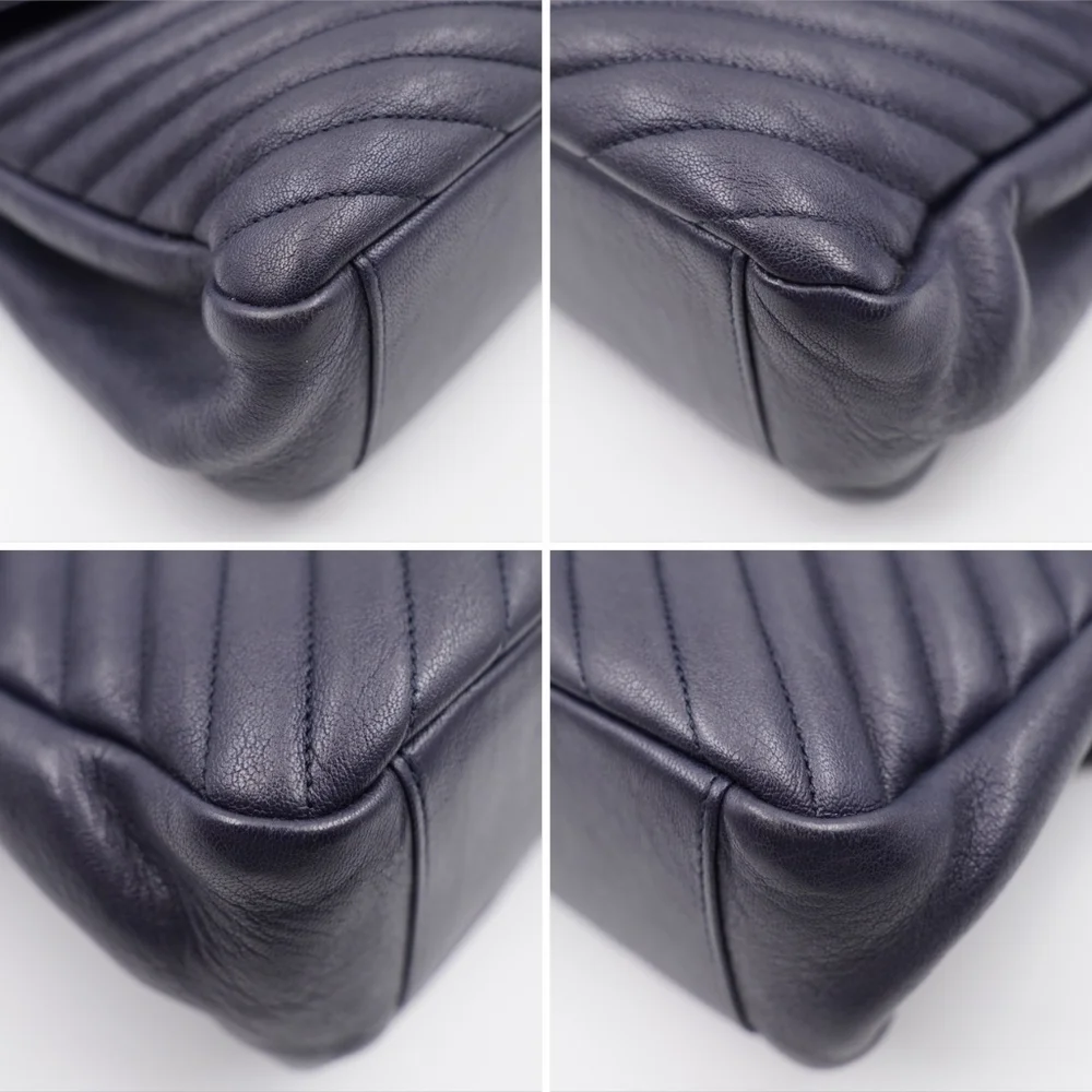 CE28 💟 Saint Laurent Leather College Large - Picture 8 of 16